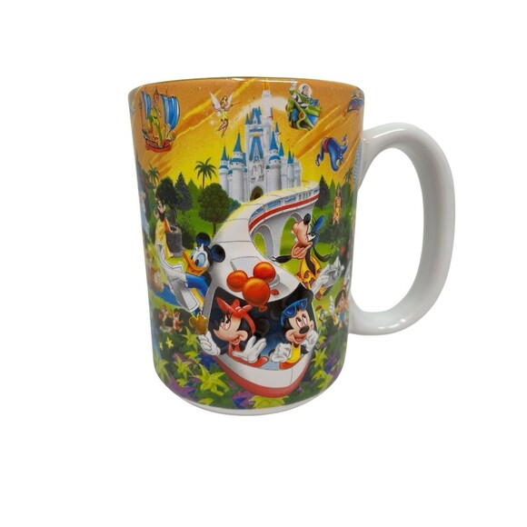 Walt Disney World 3D Mug Grandpa Four Parks One World Monorail Mickey Coffee Cup - Picture 13 of 13